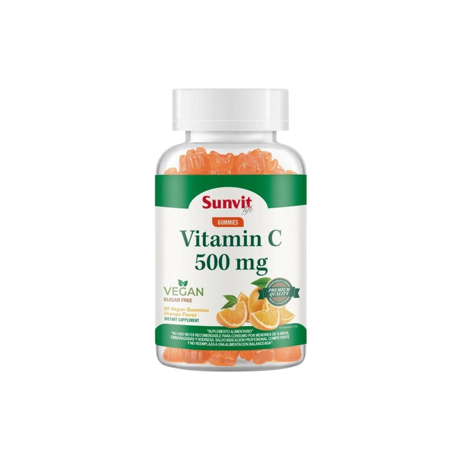 VITAMINA C 500MG 60 GOMITAS VEGANAS NARANJA -SUNVIT