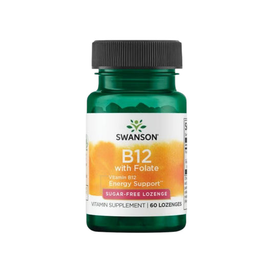 VITAMINA B12 CON FOLATO 60 COMPRIMIDOS - SWANSON