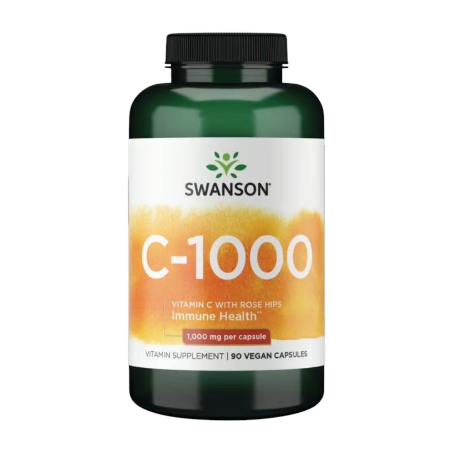 VITAMINA C + ROSE HIPS 1000MG EN CAPSULAS VEGANAS - SWANSON