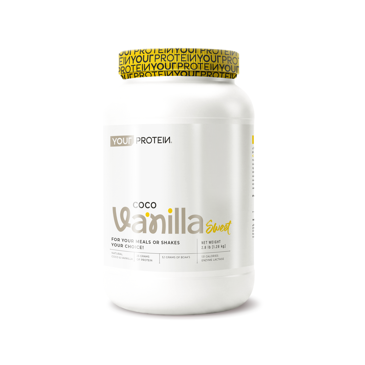 PROTEINA WHEY SWEET COCO VAINILLA 2.8LBS - YOUR PROTEIN