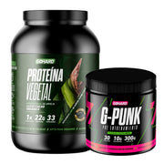 PROTEINA VEGETAL CACAO ORGANICO Y PRE ENTRENAMIENTO FRUIT PUNCH