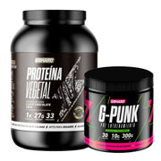 PROTEINA VEGETAL CHOCOLATE COCO Y PRE ENTRENAMIENTO FRUIT PUNCH