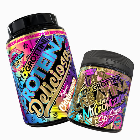 PROTEINA WHEY DELICIOSA  2.3 LB PACK CREATINA MONOHIDRATO 300GR 60 SV