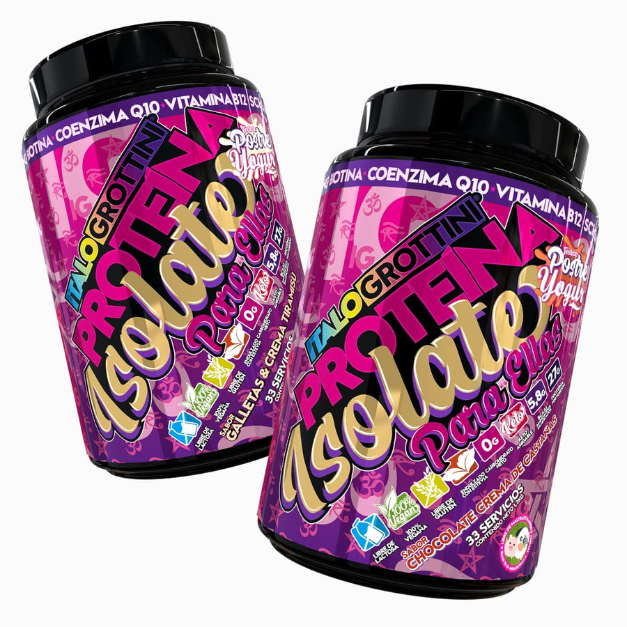 Proteina Isolate Para Ellas - 33 Servicios - 1.2 Kilogramos