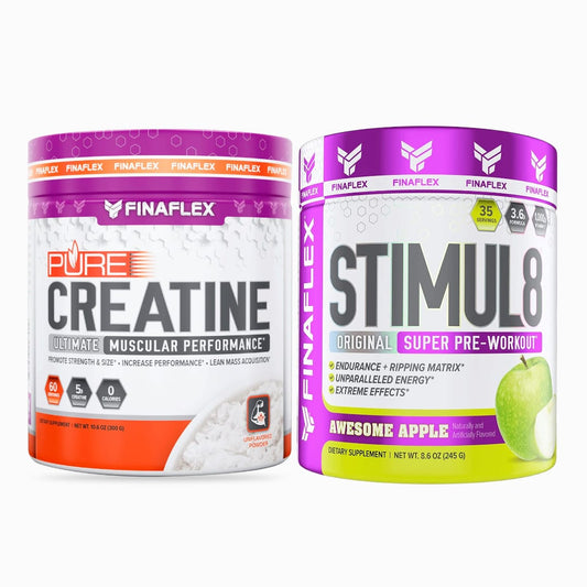 Creatina Finaflex Pure Creatine 300g/60sv + STIMUL8 PRE WORKOUT 35sv Finaflex