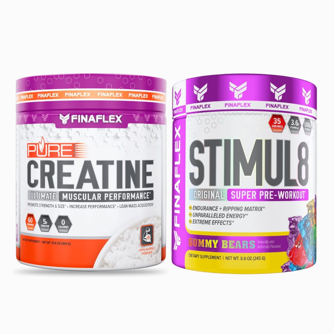 Creatina Finaflex Pure Creatine 300g/60sv + STIMUL8 PRE WORKOUT 35sv Finaflex