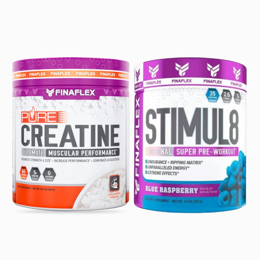 Creatina Finaflex Pure Creatine 300g/60sv + STIMUL8 PRE WORKOUT 35sv Finaflex