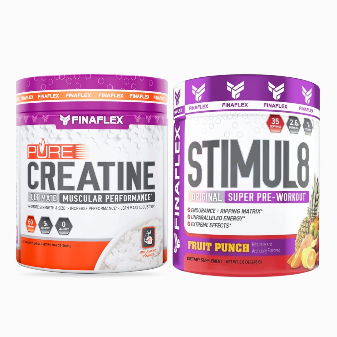 Creatina Finaflex Pure Creatine 300g/60sv + STIMUL8 PRE WORKOUT 35sv Finaflex