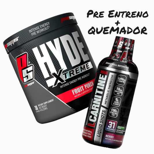PACK HYDE PRE ENTRENO Y L-CARNITINA 3000 - PROSUPPS