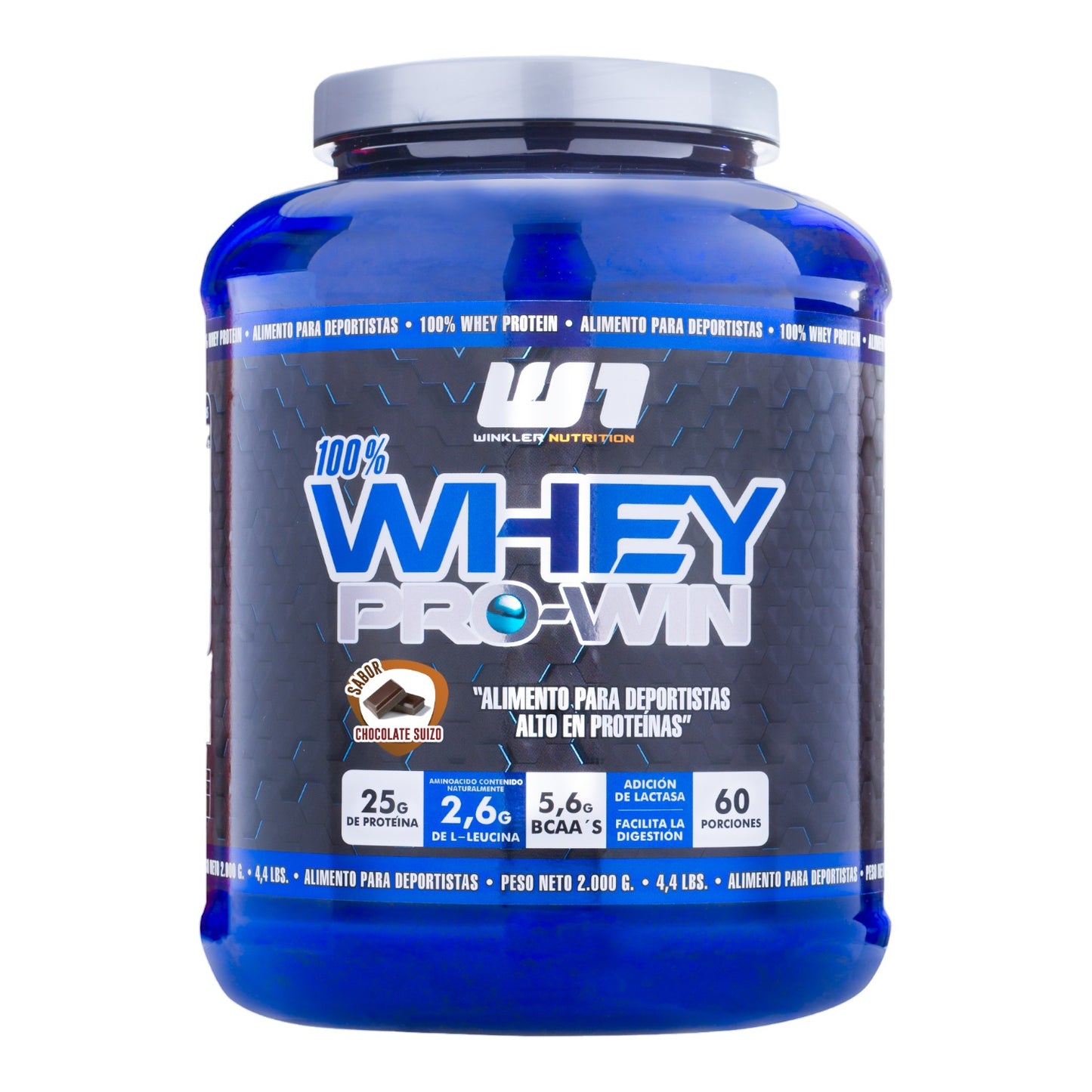 Proteína 100% Whey Pro-Win 2kg 60 Servicios - WINKLER NUTRITION