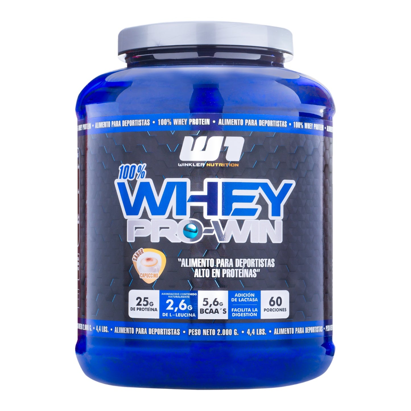 Proteína 100% Whey Pro-Win 2kg 60 Servicios - WINKLER NUTRITION