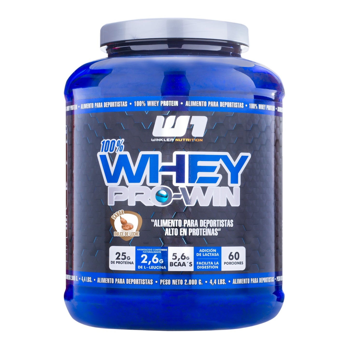 Proteína 100% Whey Pro-Win 2kg 60 Servicios - WINKLER NUTRITION