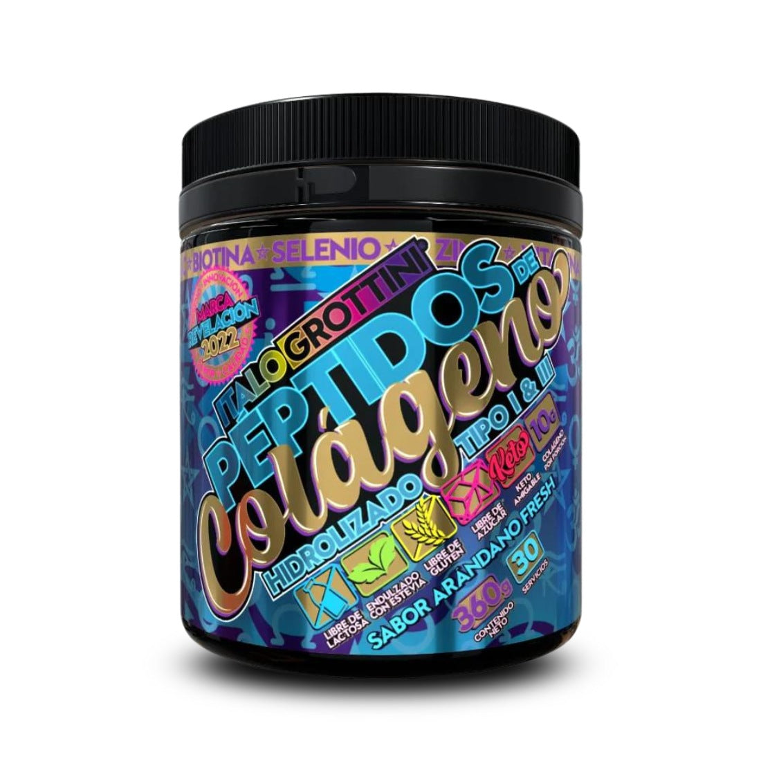 Péptidos De Colágeno Hidolizado 360g 30sv - Italo Grottini