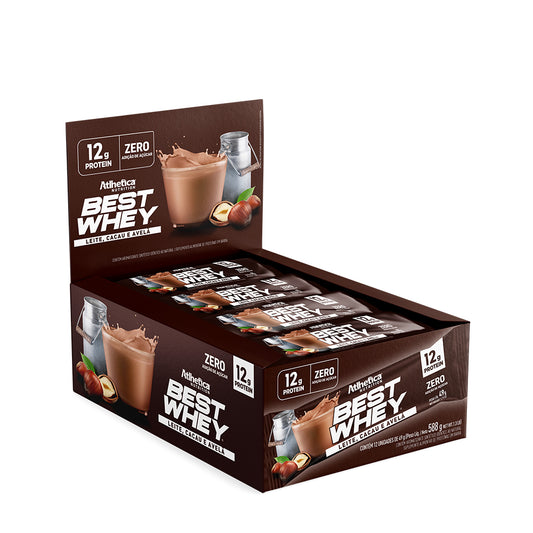 Box de 12 Barras Best Whey 12g Protein - Atlhetica