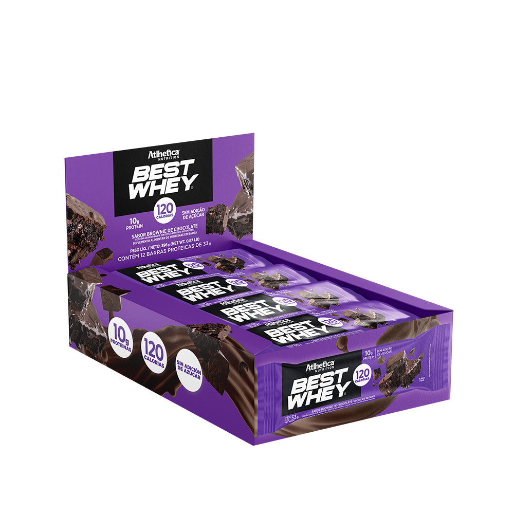 Box de 12 barras Best Whey 10g Protein- Atlhetica