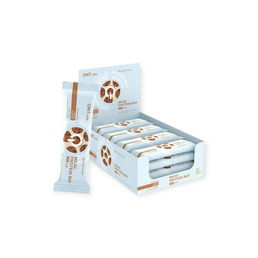 BOX 12 BARRAS DE PROTEÍNA MILKII PROTEIN BAR 60 G – QNT – QNT