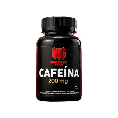 CAFEINA 200MG 60 CAPSULAS - GRIZZLYBEAR