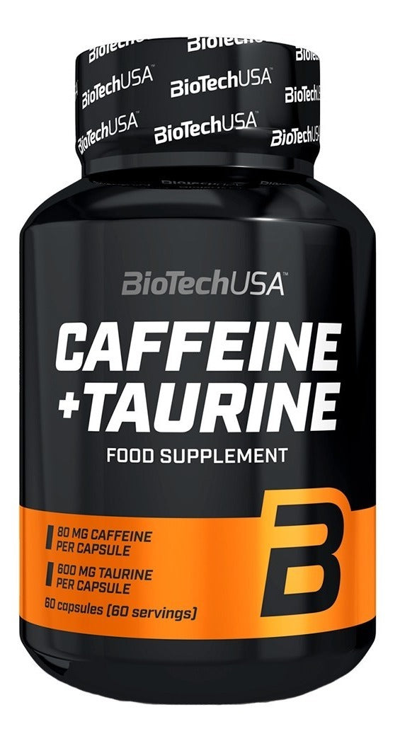 CAFEÍNA + TAURINA 60 CÁPSULAS – BIOTECH USA – BioTechUSA