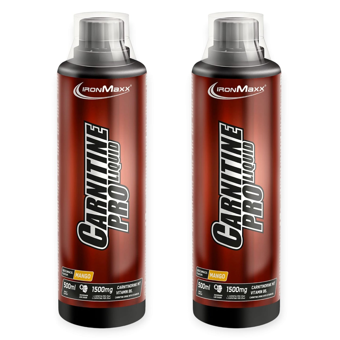 PACK 2 FRASCOS L-CARNITINA ALEMANA PRO LIQUID 500ML - IRONMAXX