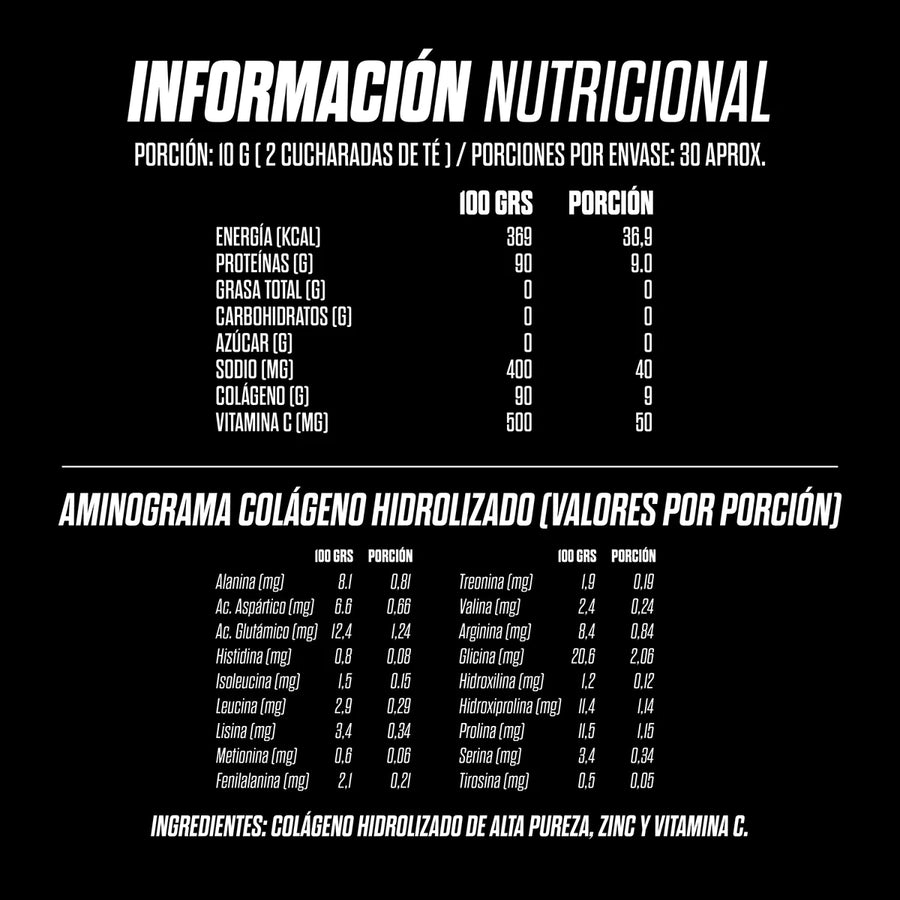 COLAGENO HIDROLIZADO 30 SERVICIOS 300GR - GOHARD