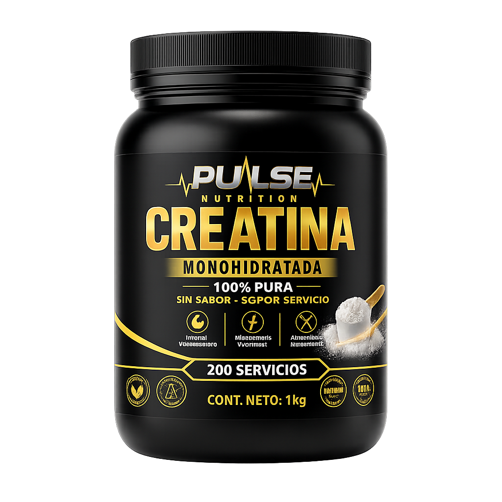 Creatina Monohidratada 1kg Sin Sabor - Pulse Nutrition