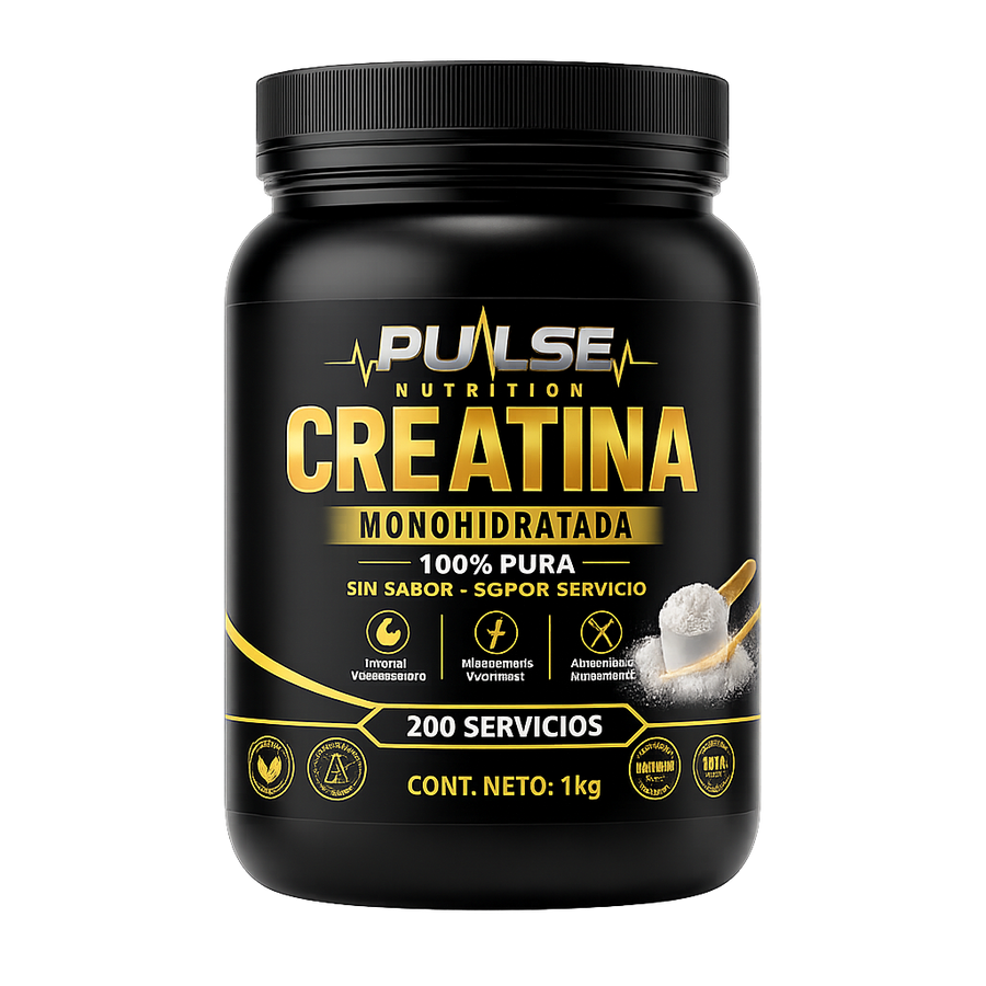 Creatina Monohidratada 1kg Sin Sabor - Pulse Nutrition