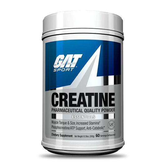 CREATINA MONOHIDRATO MICRONIZADA 300GR 60SV - GAT SPORT