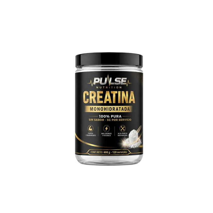CREATINA MONOHIDRATADA 600GR SIN SABOR - PULSE NUTRITION