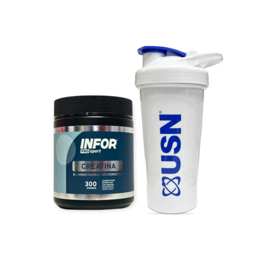 PACK CREATINA MONOHIDRATADA 300GR + SHAKER - INFOR