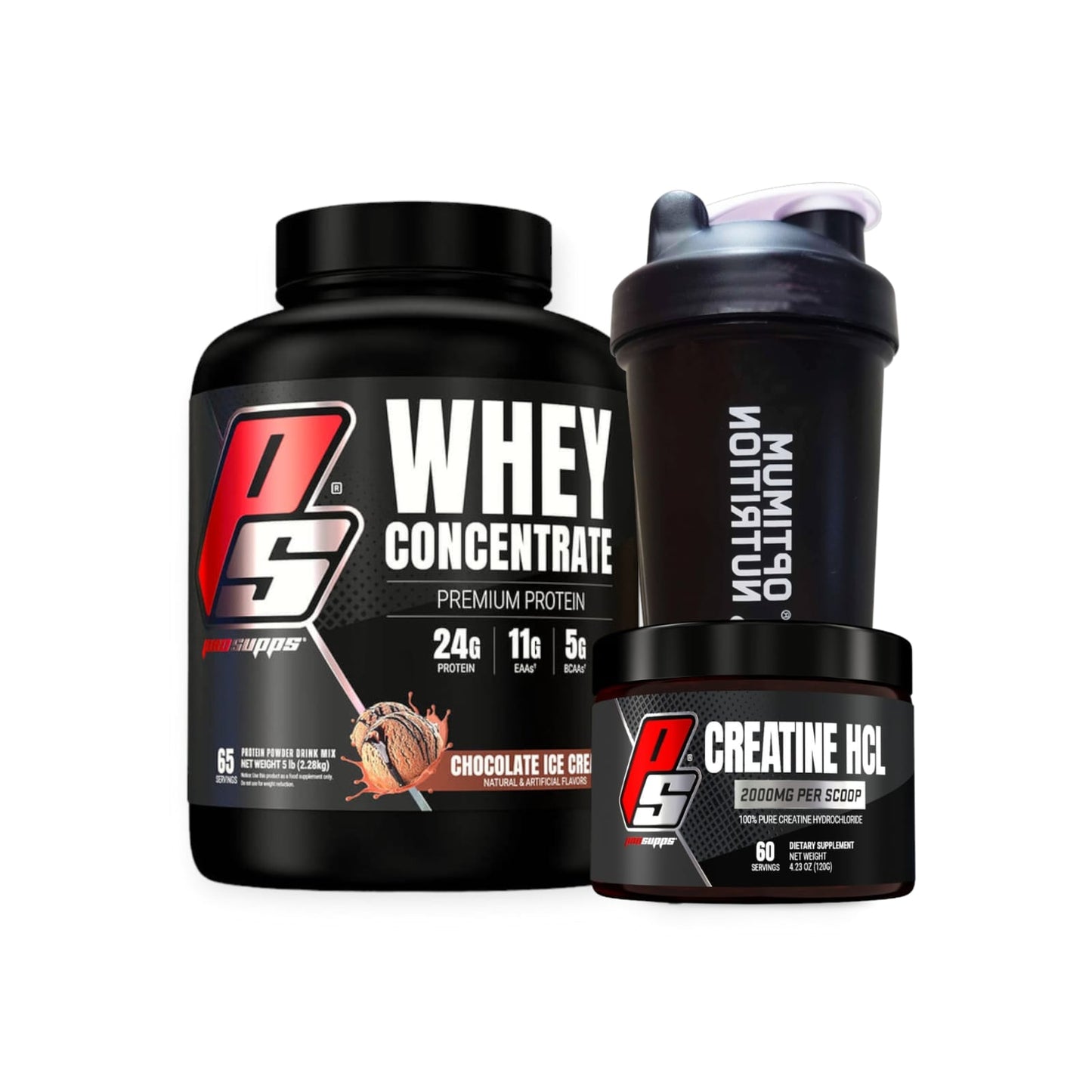 PACK PROTEINA WHEY CONCENTRATE 5L + CREATINA HCL + SHAKER - PROSUPPS