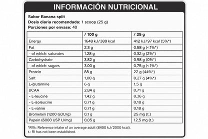 PROTEINA ISO PRO 1000GR 40 SERVICIOS - NUTRIVERSUM