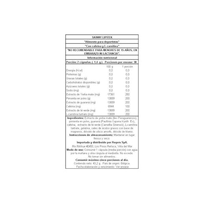 PACK 2 LIPITEK QUEMADOR DE GRASA 60 CPS C/U - EASY BODY