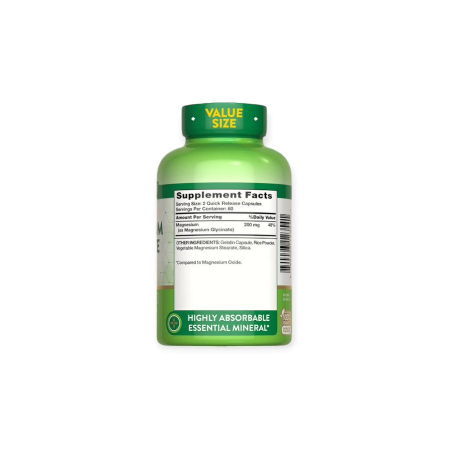 MAGNESIO GLYCINATE 120 CAPSULAS - NATURE'S TRUTH