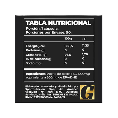 OMEGA 3 90 CAPSULAS - GREATLHETE