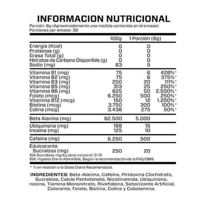 PRE-ENTRENO 240GR 30 SERVICIOS - BRIAHLABS