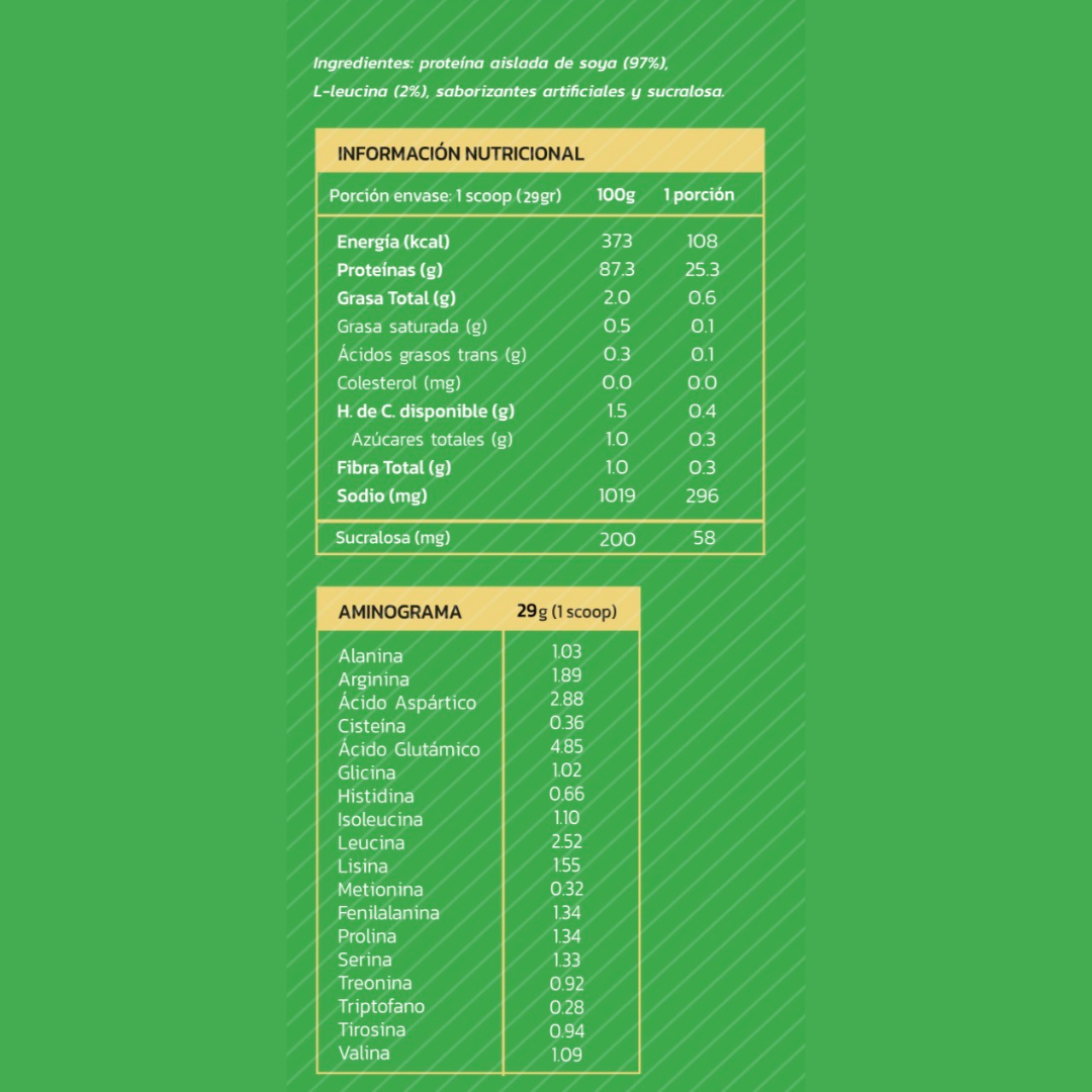 PROTEINA VEGETAL 2,2KG 70 PORCIONES - ZEIN