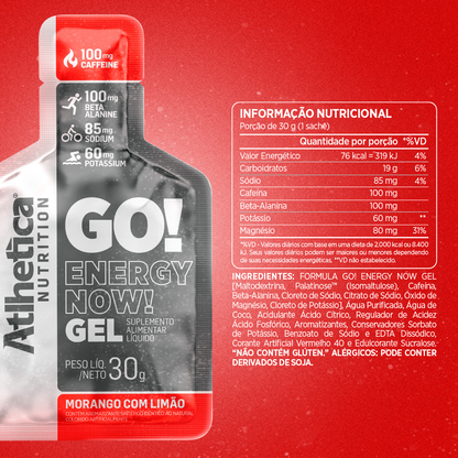 Gel Energizante GO! ENERGY NOW 10 unidades - Atlhetica