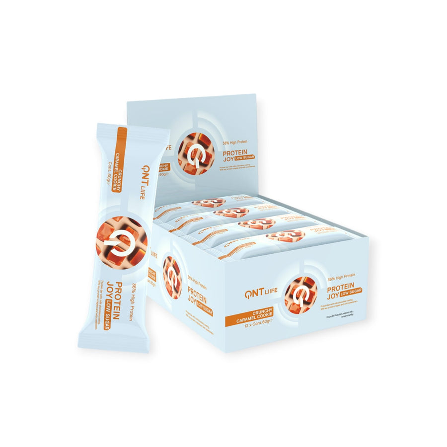 BOX 12 BARRAS DE PROTEÍNA JOY 60 G – QNT
