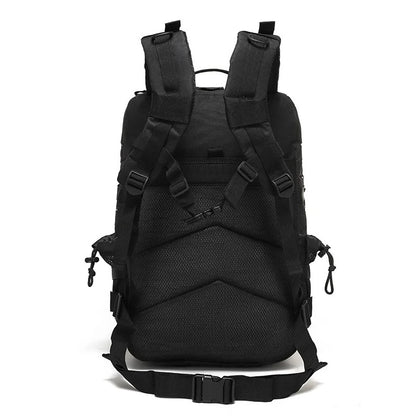 MOCHILA NEGRA TIPO MILITAR 45LT
