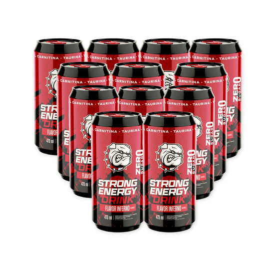 PACK 12 ENERGETICAS ENERGY DRINK INFERNO 473ML - STRONGEST