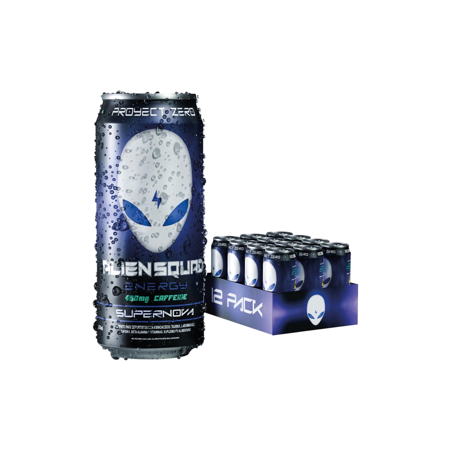 PACK X12 PRE ENTRENO LIQUIDO 473ML - ALIEN SQUAD ENERGY