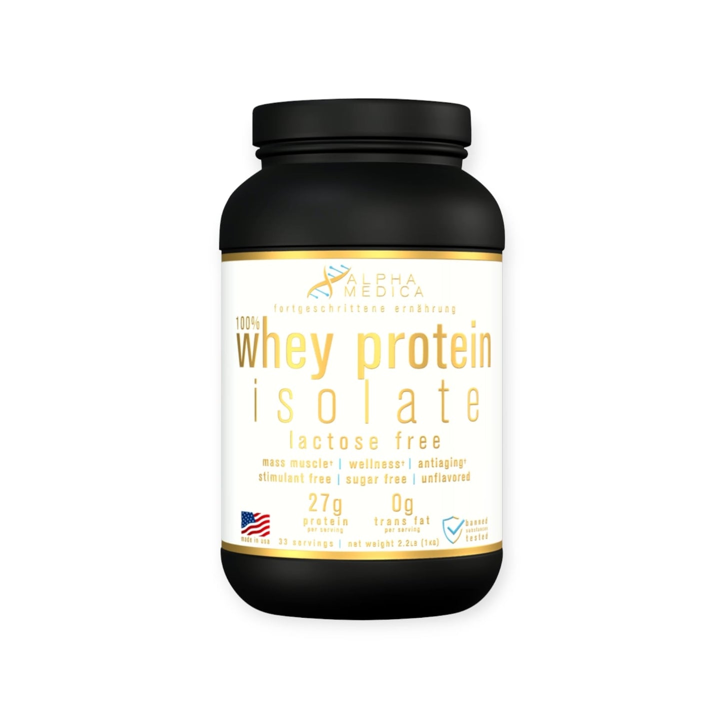 PACK PROTEINA 100% WHEY PROTEIN ISOLATE + CREATINA 300GR - ALPHA MEDICA