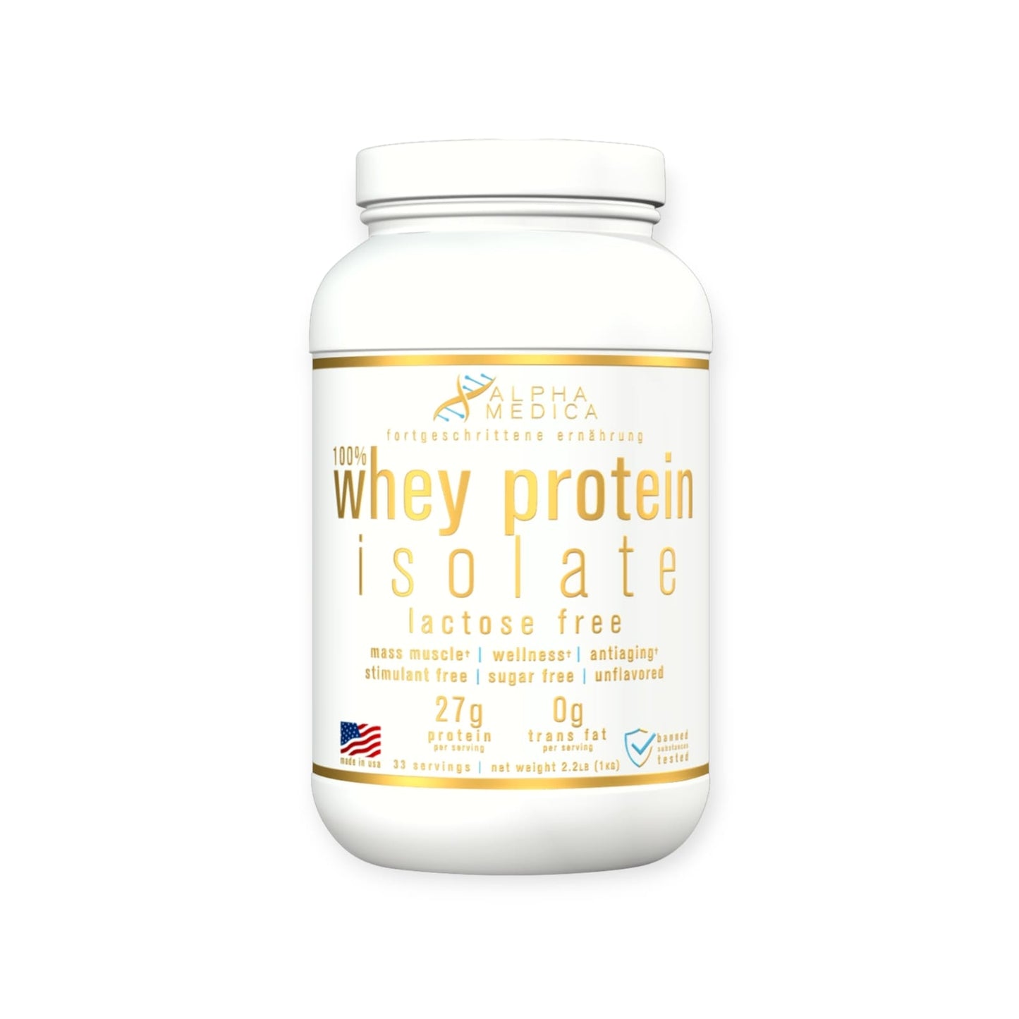 PACK PROTEINA 100% WHEY PROTEIN ISOLATE + CREATINA 300GR - ALPHA MEDICA