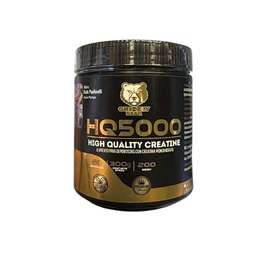 CREATINA MONOHIDRATADA HQ 300GR 60 SV - GRIZZLY BEAR