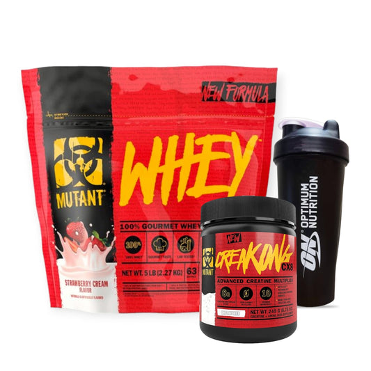 PROTEINA MUTANT WHEY 5LB + CREATINA CREAKON CX8 +  SHAKER - MUTANT