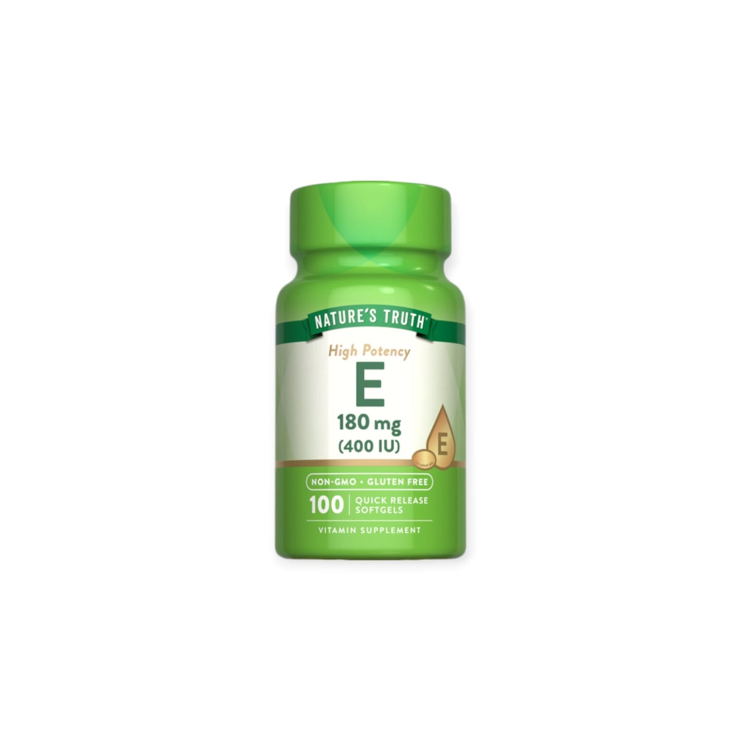 VITAMINA E 180MG 400 IU 100 SOFTGELS - NATURE'S TRUTH