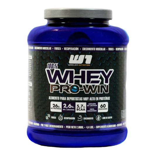 Proteína 100% Whey Pro-Win 2kg 60 Servicios - WINKLER NUTRITION