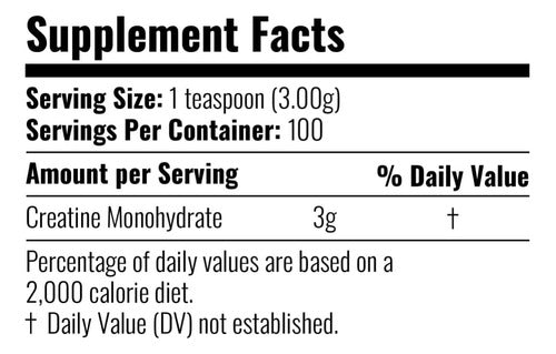 Creatina Monohidratada 300gr 100 Servicios -  Inner Armour